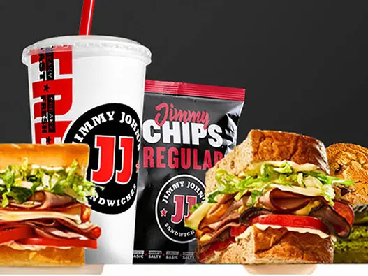 Jimmy Johns美国吉米约翰快餐连锁餐厅logo设计含义及汉堡标志设计理念