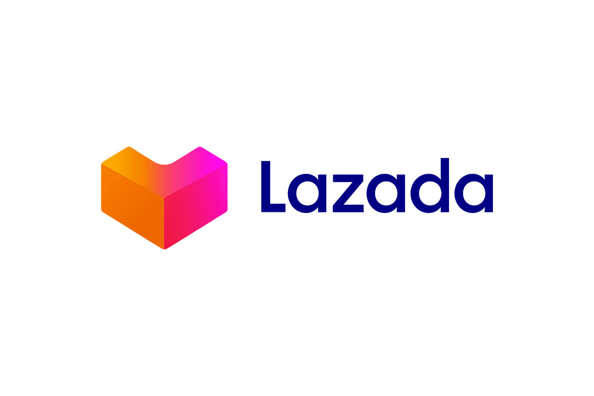 Lazada来赞达东南亚旗舰电商平台logo设计-爱心标logo设计