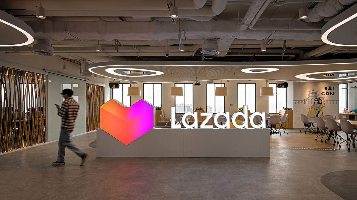 Lazada来赞达东南亚旗舰电商平台办公室-亚洲电商logo设计