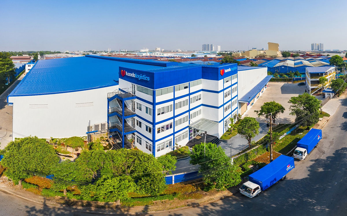 Lazada来赞达东南亚旗舰电商平台物流中心-矩形标志设计