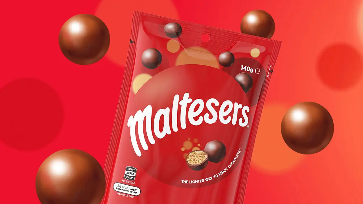 Maltesers Chocolate麦丽素巧克力味食品-糖果logo设计