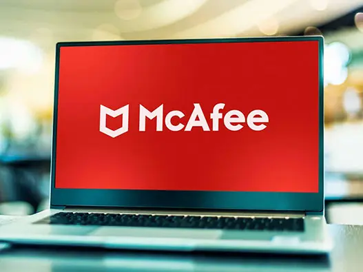 McAfee迈克菲软件标志设计含义及网络安全logo设计理念