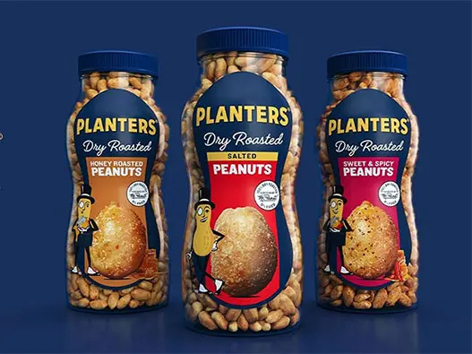 Planters Food美国绅士零食logo设计含义及食品标志设计理念