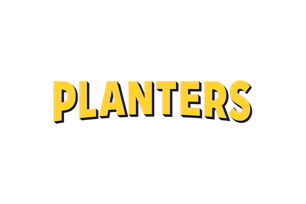 Planters food美国绅士零食logo设计-拱形logo设计