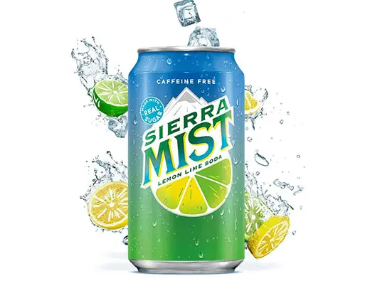 Sierra Mist百事清爽饮料logo设计含义及气泡水标志设计理念