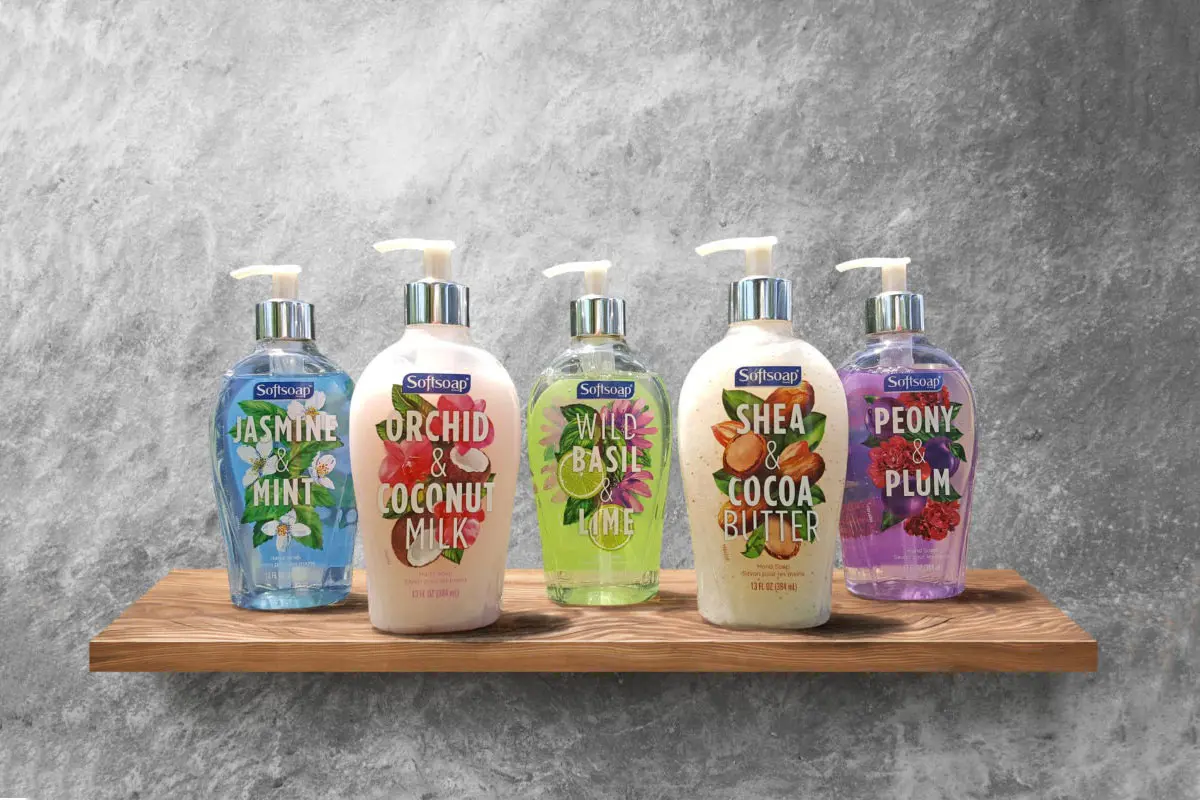 Softsoap brand美国液体肥皂-蓝色logo设计