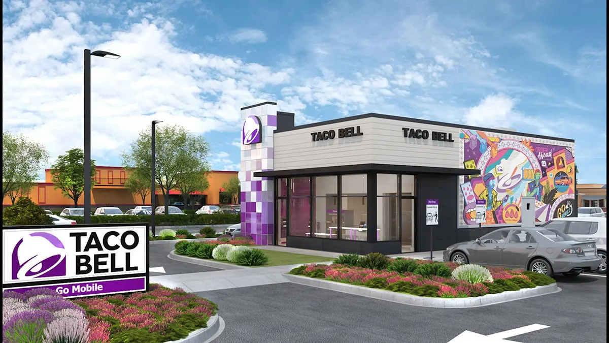 Taco Bell百胜塔可钟快餐连锁-炉门状logo设计