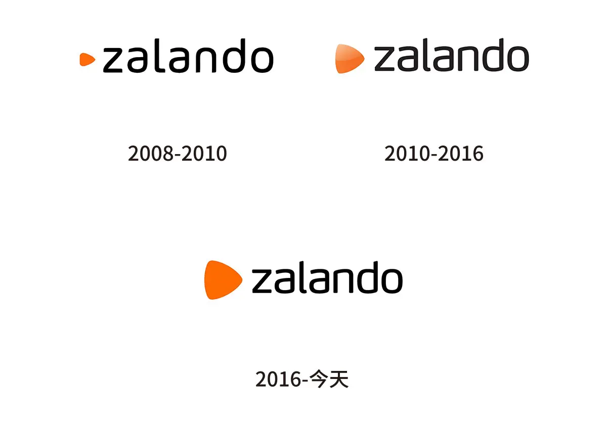 Zalando德国网上鞋店往年旧logo设计-服饰配件标志设计