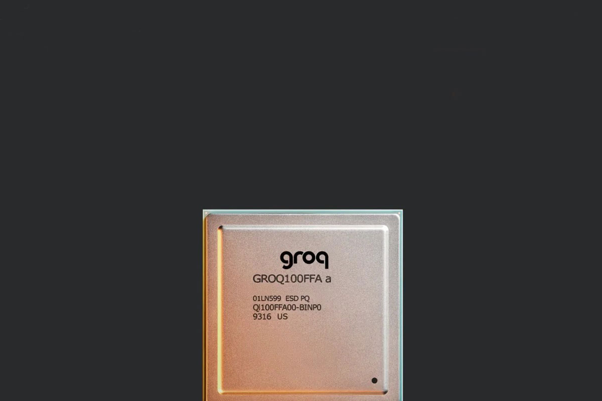 Groq标志设计：AI推理芯片公司的极简黑色字标