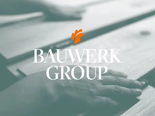 Bauwerk博维克木地板logo设计含义及建筑材料品牌标志设计理念