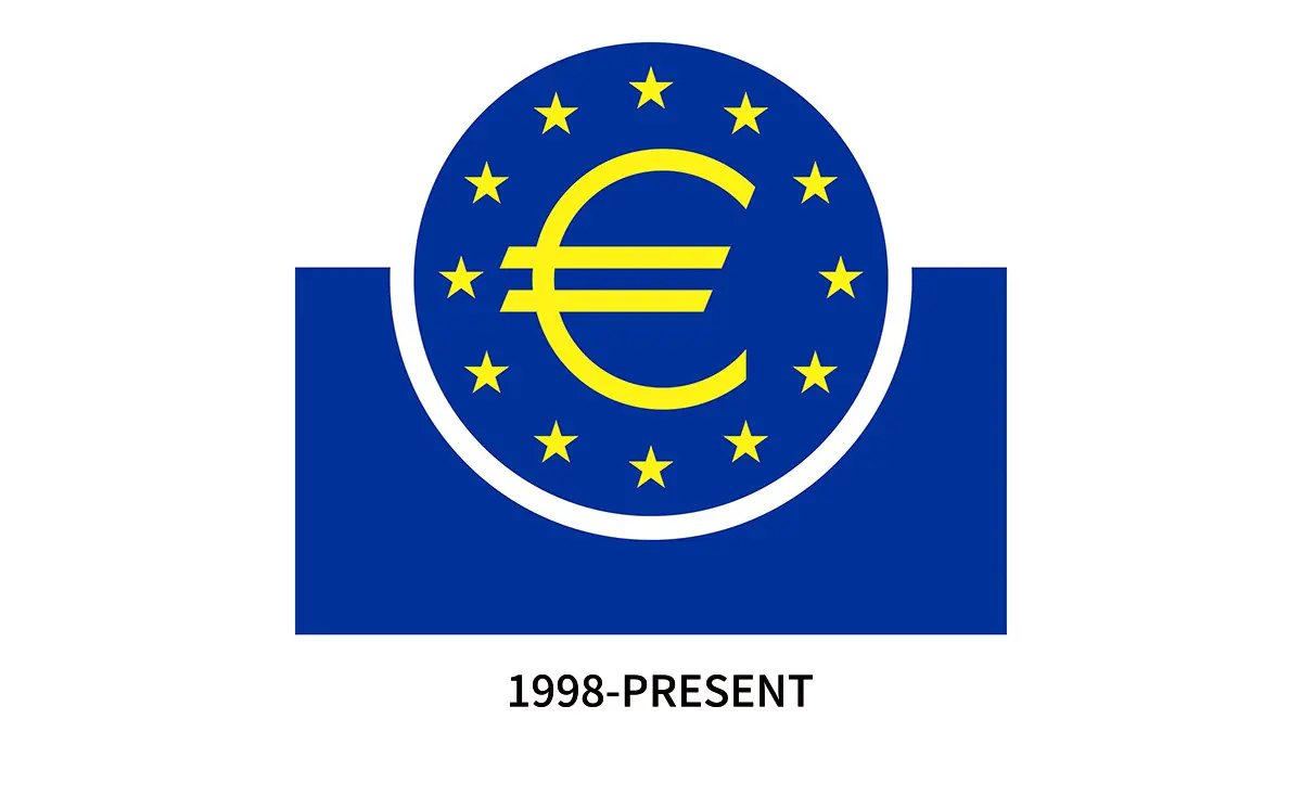 European Central Bank欧洲中央银行旧logo设计图片-欧元符号logo