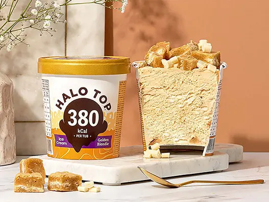 Halo Top美国冰淇淋logo设计含义及冰激凌雪糕品牌标志设计理念