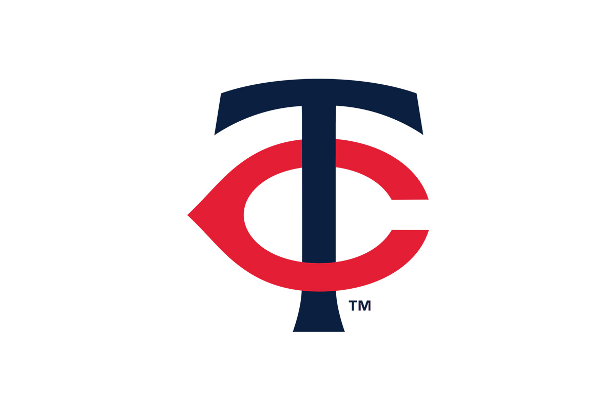 Minnesota Twins明尼苏达双城队logo设计-TC字母logo设计