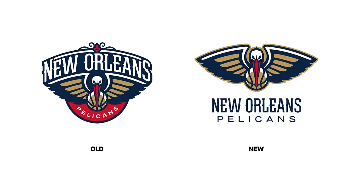 新奥尔良鹈鹕队旧logo设计图片-鹈鹕logo设计公司