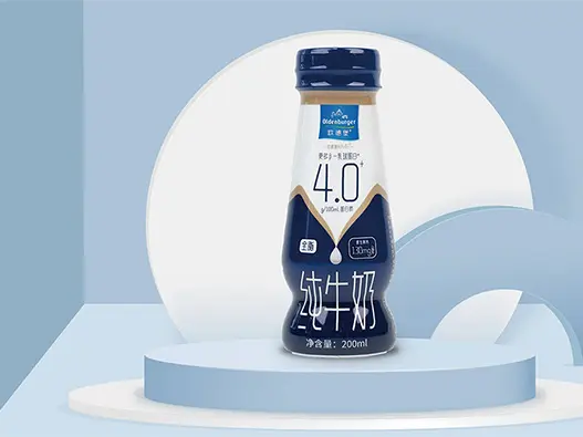 Oldenburger欧德堡全脂牛乳logo设计含义及奶制品品牌设计理念