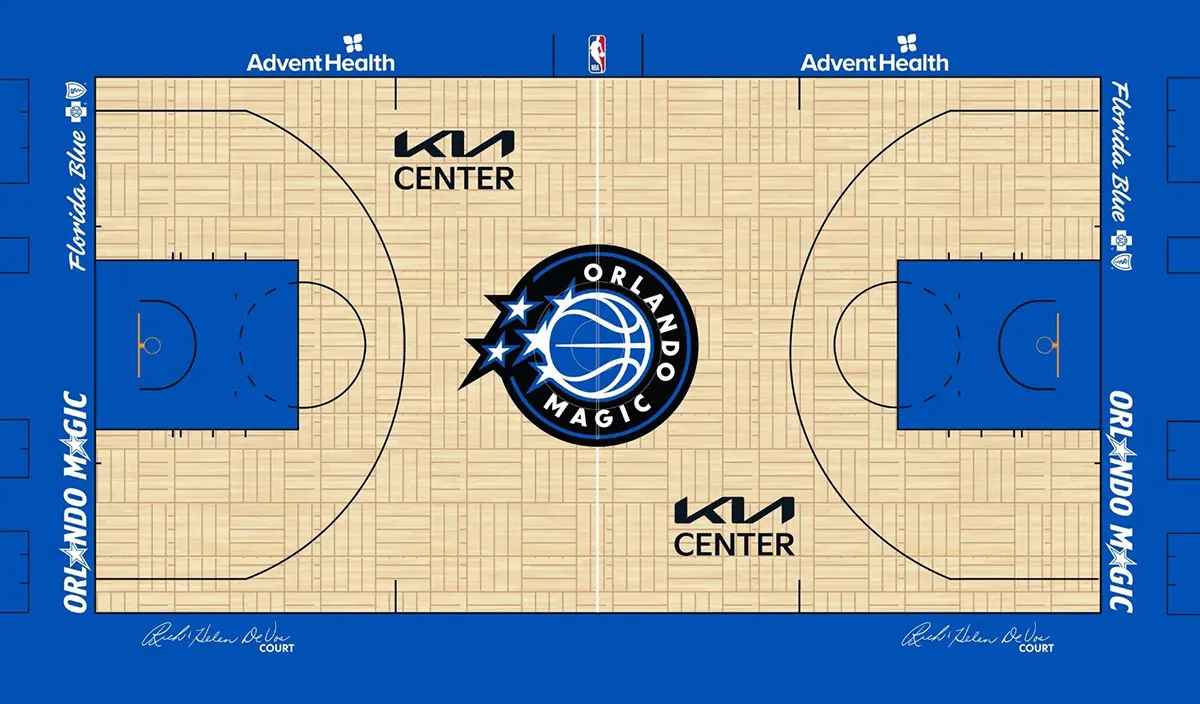 Orlando Magic奥兰多魔术队球场-蓝球队logo设计公司
