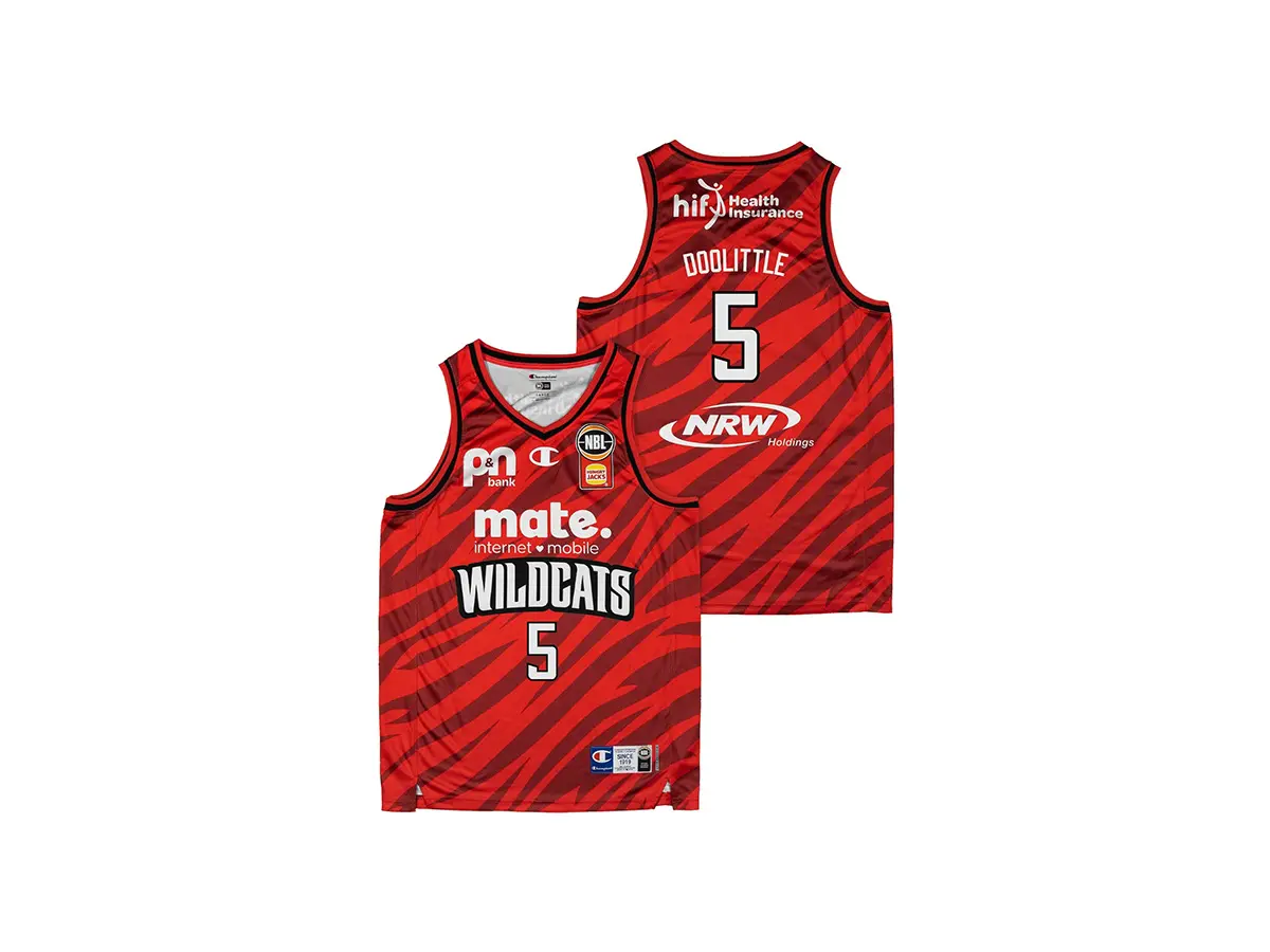 Perth Wildcats珀斯野猫篮球队球衣图片-篮球队logo设计公司