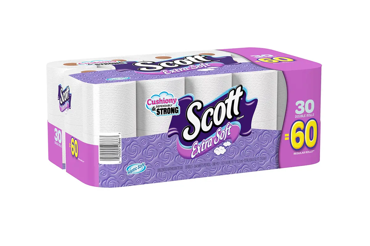 SCOTT PAPER斯科特纸巾包装设计-卷纸logo设计