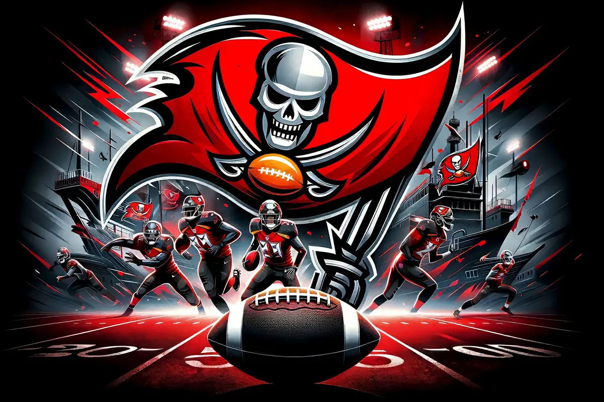 坦帕湾海盗队形象广告-橄榄球队logo设计公司